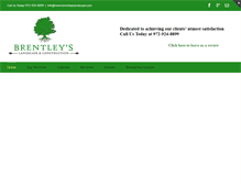Tablet Screenshot of brentleyslandscape.com